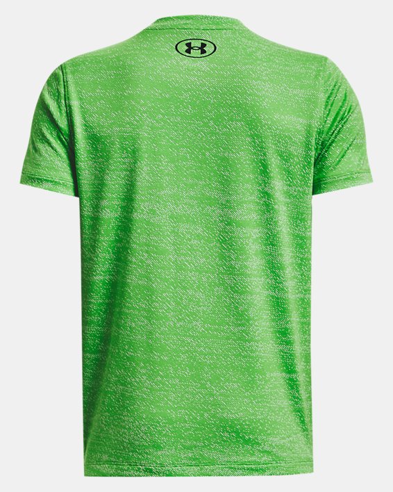 Boys' UA Tech™ Vent Jacquard Short Sleeve, Green, pdpMainDesktop image number 1
